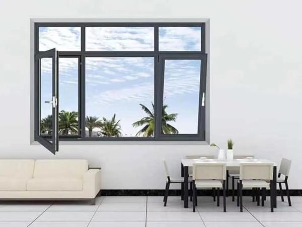 Customizable Powder Sprayed Aluminum Window / Aluminum Awning Windows for Office