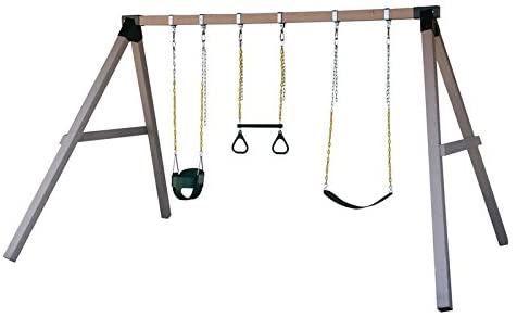 A-Frame 2 Brackets Green Coating Swing Set Bracket With Heavy Duty Mounting Hardware