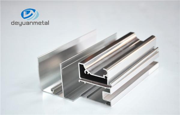 Polishing Golden Aluminium Extrusion Profile For Decoration With Alloy 6063