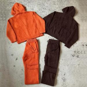 Wholesale Mei Yue Custom Embroidery Logo Free Designer Mohair Unisex Sweatsuit Knit Sweater Tracksuits for Men Sweatpants and Hoodie Set from china suppliers