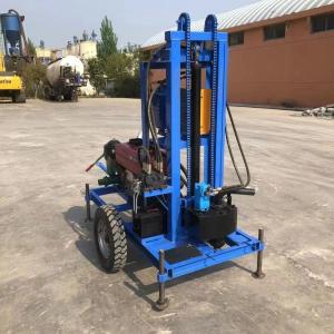Wholesale Hot Sale Mobile Diesel Small Water Well Soil Drill 150m Depth from china suppliers