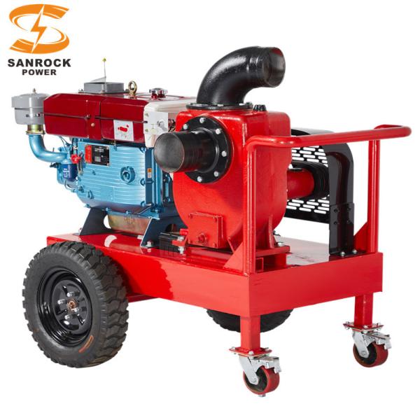 Single Cylinder Diesel Engine Water Pump Set Agricultural Irrigation Pump Easy