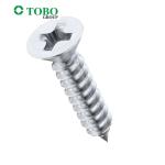 Stainless Steel Cross Recessed Raised Countersunk Head / Pan Head Tapping Screws