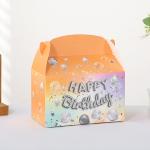 Glitzy Birthday Cake Dessert Box with Art Paper Shopping Bag and Muffin Baking