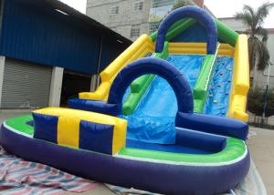 Wholesale 0.55mm PVC Inflatable Adult Pool Slides For Amusement Park , Inflatable Water Park from china suppliers