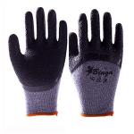 Latex Coated Gloves Crinkle and Smooth Finished Work Safety Gloves