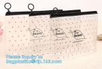 pvc travel slider zipper cosmetic bags, pvc zipper slider pencil bag, pvc slider