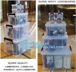household items 8 compartment clear plastic container storage box, household