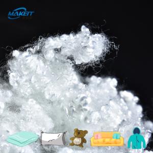 Wholesale GRS 51mm Mattress Hollow Siliconized Polyester Fibre Excellent Bulkiness from china suppliers