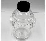 300ml PET Transparent Workout Water Bottles Unique Fire Cock Shaped Plastic