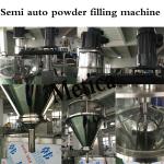 Cosmetic Powder Bottling Production Line PLC Control 0.8MPa Air Supply