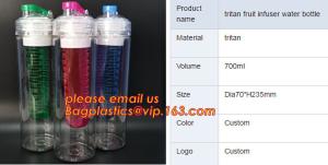 Wholesale package of BPA free plastic minions water bottle with straw,tritan fruit infuser water bottle sports drink bottle cup from china suppliers