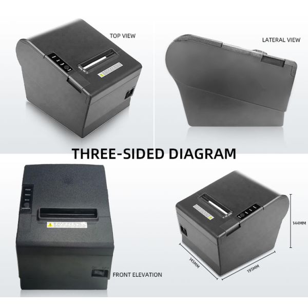 Fast Printing 80mm USB Network Thermal Receipt Printer with 384 Dots/line Resolution