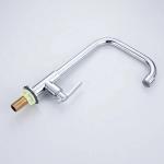 304 Stainless Steel Kitchen Faucet With Monochrome Brass Sprayer And Single