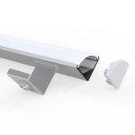 Black Corner LED Profile 16MM x 16MM Aluminum Alloy Material For LED Strip