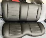 Black Ergonomic PU Cushion Seating Sofa Arm Cushions Offset Imprinting Logo