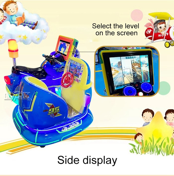 Two Seat Motorcycle Electric Children'S Coin-Operated Rocking Car