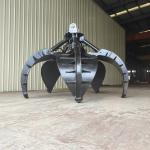 Orange Peel Grab Excavator Rock Grapple, Excavator Attachments Hydraulic Grab