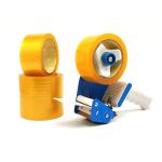 Supermarket Carton Sealing Transparent BOPP Packing Tape With Dispenser