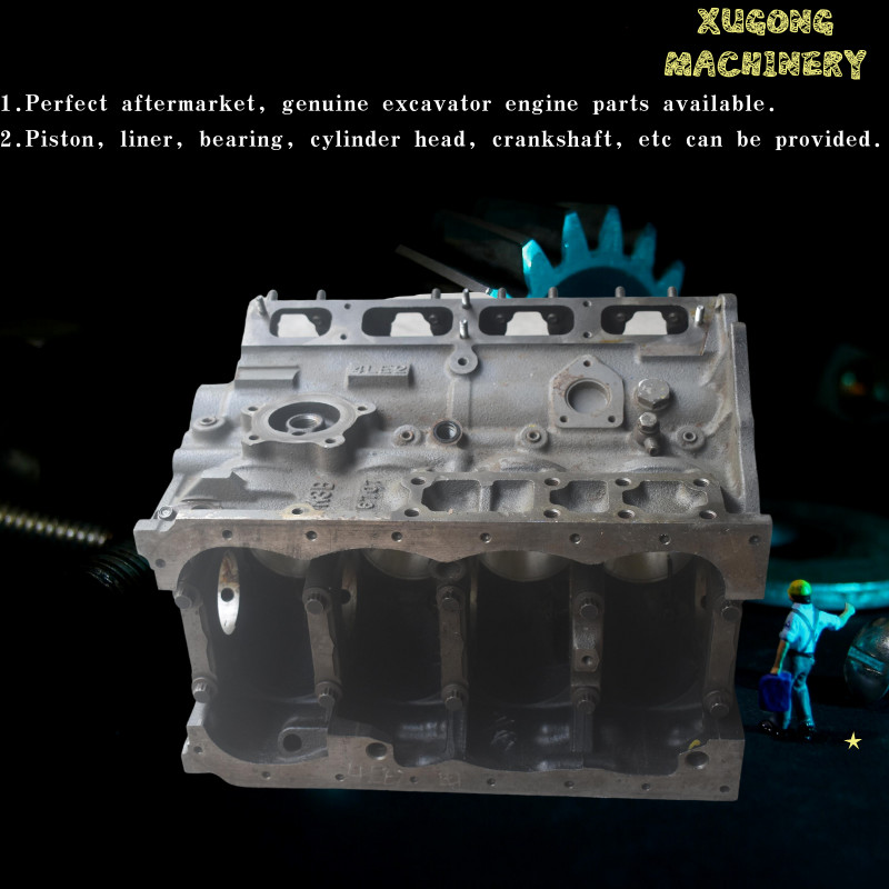 8980894851 Excavator Diesel Engine Cylinder Block 4LE2