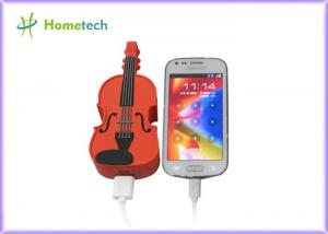 China PVC Unique Guitar Mobile Battery Backup Charger Universal USB Compact on sale