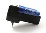 EU Plug 2 Dual 3.7 V Li Ion Battery Charger For Vapes 18650 20700 Lithium Ion