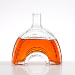 Wholesale Super Flint Glass 500ml 750ml Whisky Spirit Brandy Bottles for Customize Sealing Type from china suppliers
