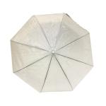 J Shape Plastic Handle Transparent POE Umbrella
