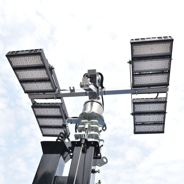 Industrial Mobile Light Tower Solar Powered Light Tower Height Mast 9m Telescopic Lighting Tower