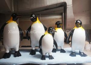 China Garden Animal Statues Fiberglass Penguin Sculpture Life - Size Custom Style on sale