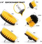 Rotary Stiffness Domestic Cleaning Drill Brush Accessories 5PC Nylon Filament