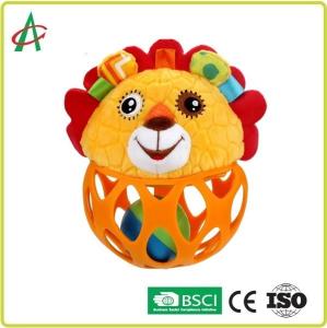 Wholesale Food Grade L14cm Baby Plush Rattle Hand Fine Movement Training from china suppliers