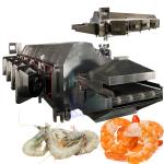 Seafood shrimp processing tunnel conveyor belt blanching machine Steam boiler