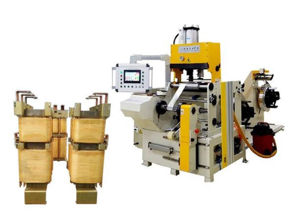 Automatic Cold Press Welding Copper or Aluminium Foil Coil Winding Machine For