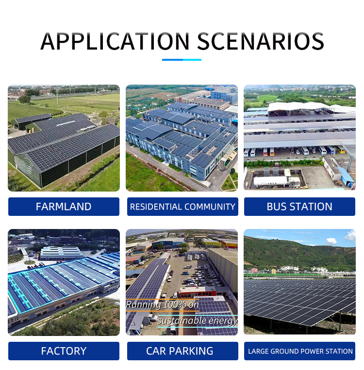 Commercial On Grid Solar Power System 100KW 200KW 300KW 500KW