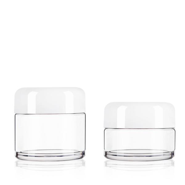 Thick Wall Wide Mouth Plastic Containers 30ml 50ml Eco Friendly Cosmetic Jar