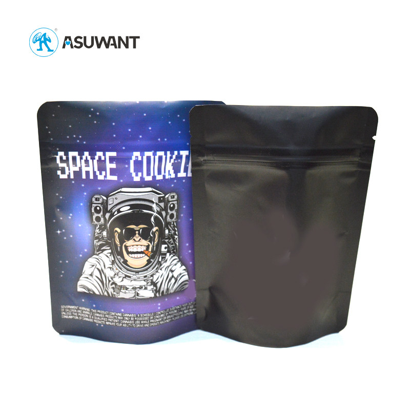 Moisture Proof Zip Lock Mylar Bags 120 Mic Thickness For Snack Packaging