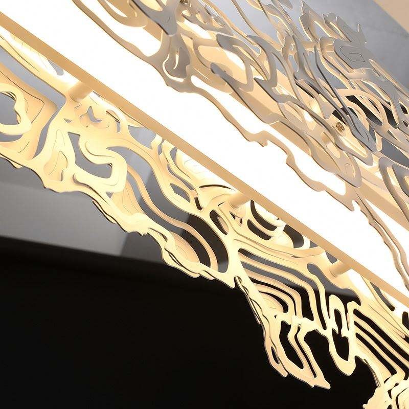 Modern Chromium Dining Table Pendant Chandelier Lights Rustproof Custom Size