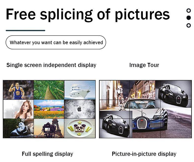 75 Inch Resolution LCD Video Wall 72% Color Gamut Display Wall Mounted/Embedded 01