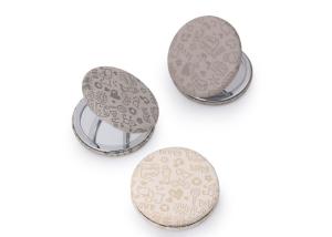 Wholesale Debossing Cosmetic Compact Mirror Purse Cute Pattern PU Leather from china suppliers