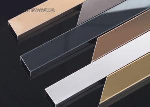 Wholesale 0.5mm-2mm Stainless Steel U Channel Trim , Black U Channel Edge Trim from china suppliers