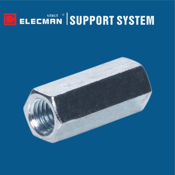 Galvanized Carbon Steel Stainless Steel Hex Threaded Rod Coupling Connector M5 -