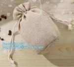 Custom cheap wedding favor gift packaging drawstring burlap jute pouch bag