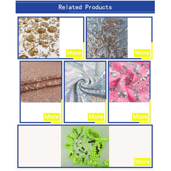 Gradational Color Cheaper Hand Feel Champagne Rose Gold Sequin Fabric for Decoration