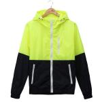 Men Casual Spring Lightweight Autumn Jacket Women'S Hooded Contrast Color Zipper