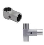 OD28mm Flexible Industry Aluminum Lean Pipe Connector Corner Joint Metal Product