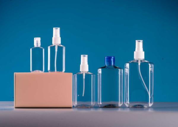 130Ml Clear Empty Plastic Bottles With Flip Top Cap, Refillable Cosmetic Spayer