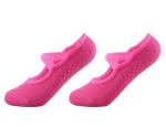 Cotton Blend Yoga Pilates Socks With Grips Anti - Foul Customized Color