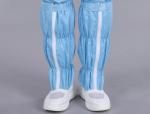 Pu Leather Mesh Cleanroom Anti Static Work Boots With PVC Outsole