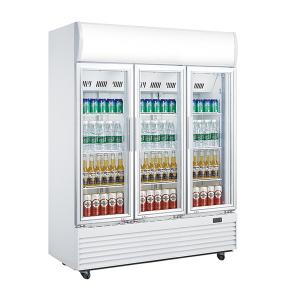 Wholesale Three Doors Commercial Display Fridges , 1310L Glass Door Beverage Refrigerator,No Frost Fan Cooling Display Fridge from china suppliers